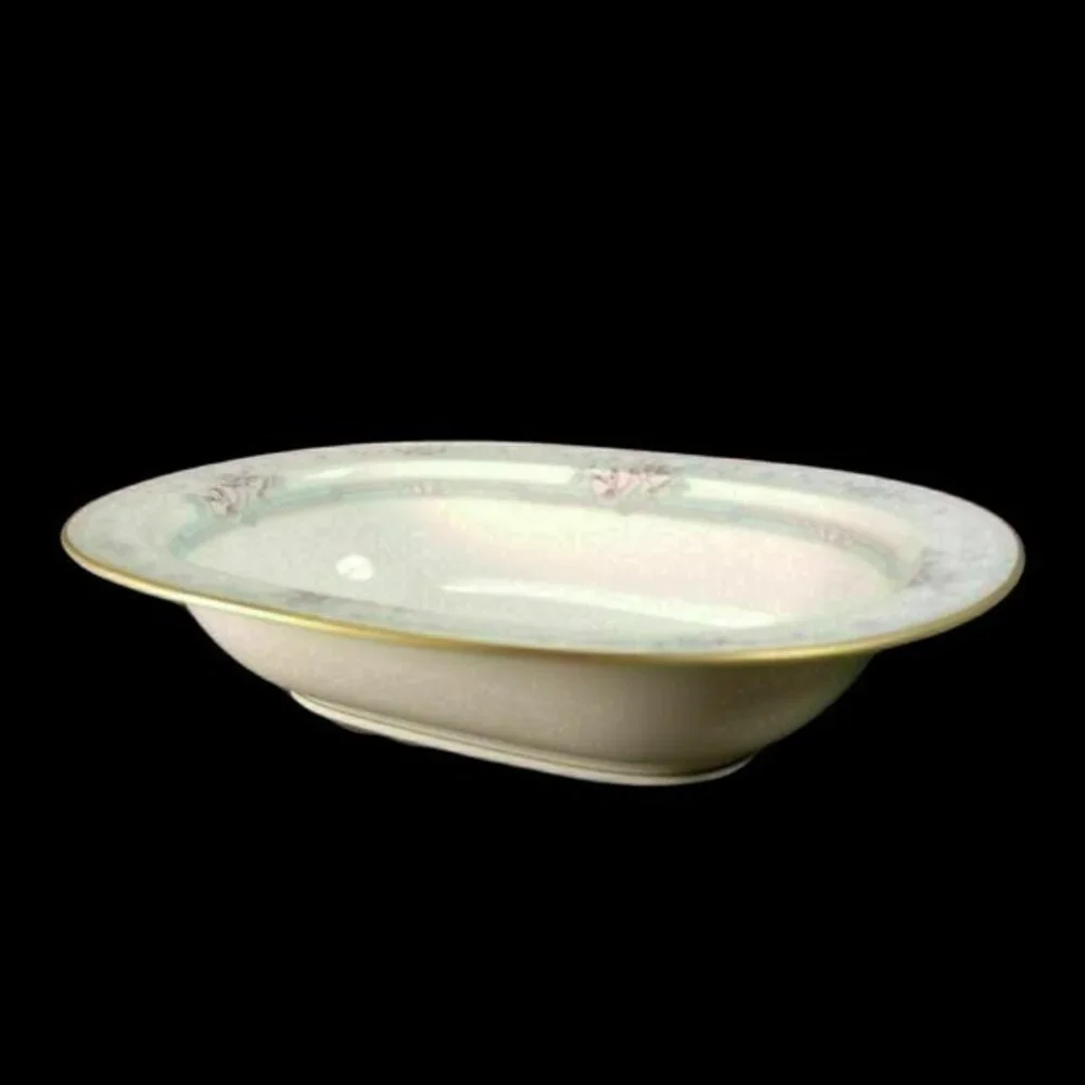 Noritake 10 Inch Oval Vegetable Bowl Magnificence Pattern Serving Bone Japan Vtg